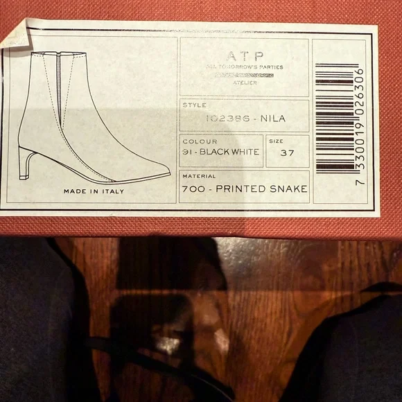 ATP Atelier leather snakeskin Women's Boots - Picture 3 of 5